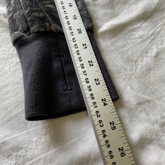 Tuff Athletics Women's Gray Patterned Full Zip Lined Hoodie Jacket Size Medium - Picture 9 of 12